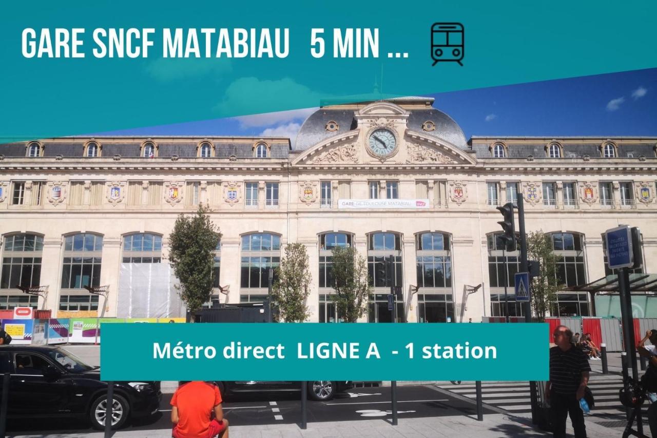 Le Jolimont - Toulousecozyflat Centre - Terrasse - Parking - Metro Lägenhet Exteriör bild
