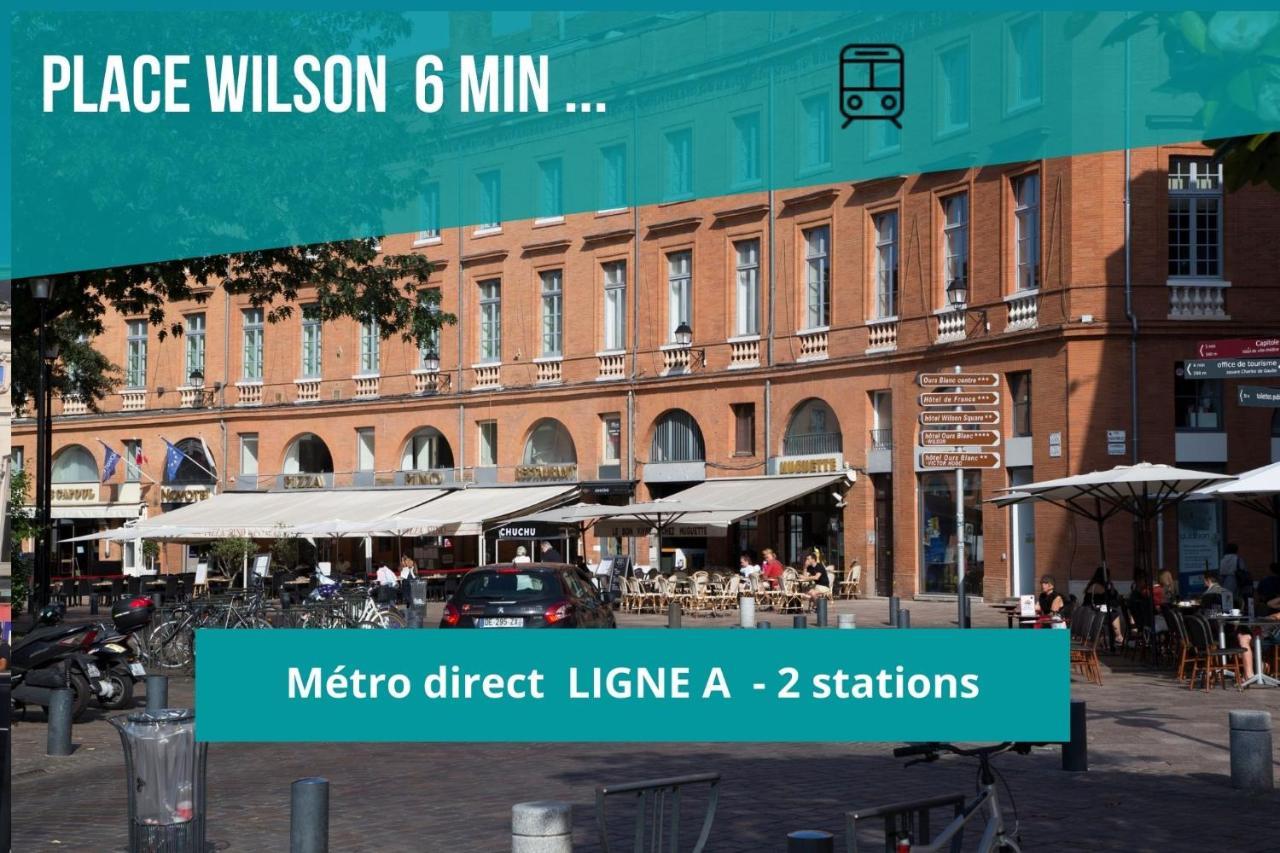 Le Jolimont - Toulousecozyflat Centre - Terrasse - Parking - Metro Lägenhet Exteriör bild