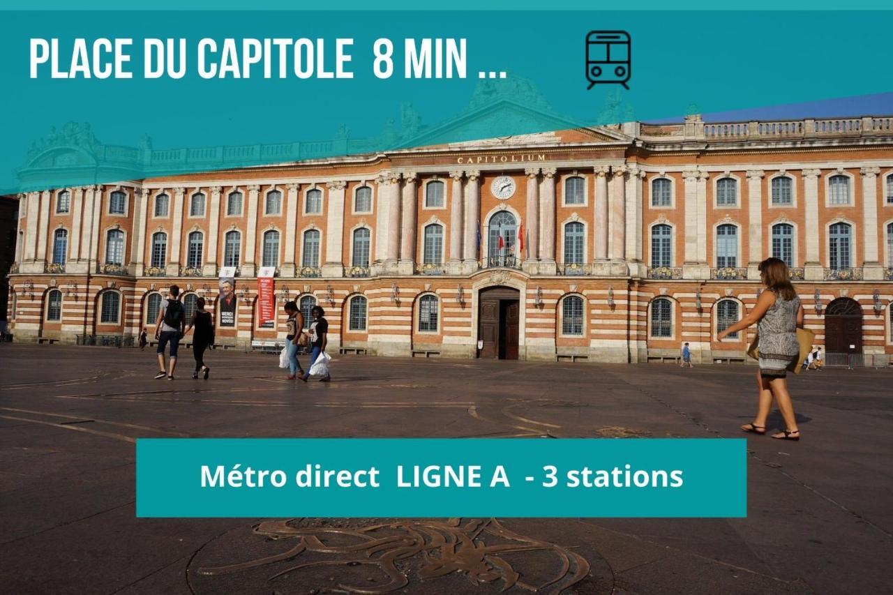 Le Jolimont - Toulousecozyflat Centre - Terrasse - Parking - Metro Lägenhet Exteriör bild